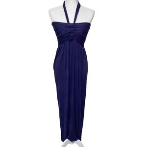 Body Central Navy Blue Maxi Dress Small